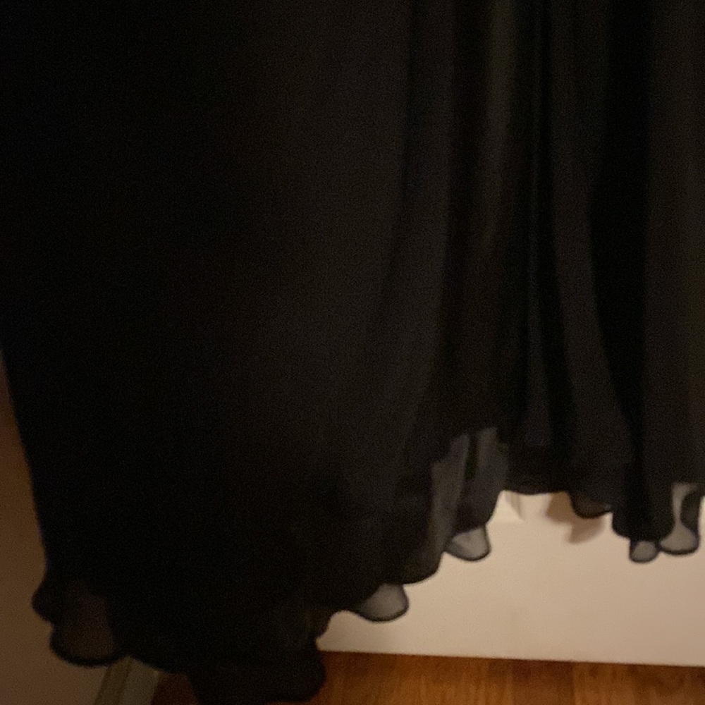Maggy London Silk Over Satin Halter Dress Size 8 - Picture 5 of 10